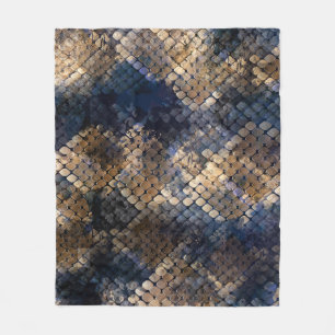 Couverture Polaire Aquarelle Sauvage Snakeskin Design transparent