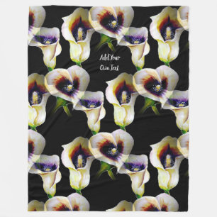 Couverture Polaire Aquarelle Sublime Arum Calla Lilies