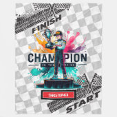 Couverture Polaire Aquarelle tendance Racing Sport Voiture Boy Blanke (Devant)