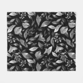 Couverture Polaire Aquarelle tombée feuille 9 (Devant (Horizontal))