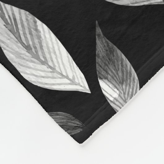 Couverture Polaire Aquarelle tombée feuille 9 (Coin)