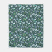 Couverture Polaire Aquarelle tombée feuilles 5 (Devant)