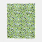 Couverture Polaire Aquarelle tombée feuilles 6 (Devant)