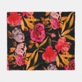 Couverture Polaire Aquarelle transparente motif avec simple dessiné à (Devant (Horizontal))