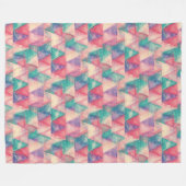 Couverture Polaire Aquarelle Triangle Motif + vos idées (Devant (Horizontal))