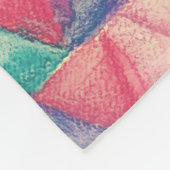 Couverture Polaire Aquarelle Triangle Motif + vos idées (Coin)