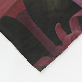 Couverture Polaire Aquarelle Tropical Rose Flamant rose Romance (Coin)