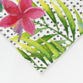 Couverture Polaire Aquarelle tropicale (Coin)
