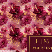 Couverture Polaire Aquarelle Unique Blush Burgundy Or Jeu Personnalis