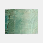 Couverture Polaire Aquarelle verte contemporaine (Devant (Horizontal))