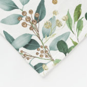 Couverture Polaire Aquarelle verte Forêt forestière Boy Nursery (Coin)