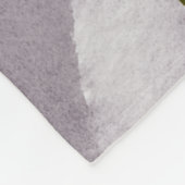 Couverture Polaire Aquarelle violet et rose Abstrait (Coin)