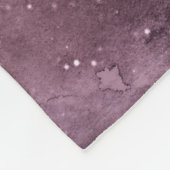 Couverture Polaire Aquarelle violette Ciel céleste (Coin)