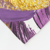 Couverture Polaire Aquarelle violette : Fusion d'or artistique. (Coin)