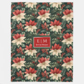 Couverture Polaire Aquarelle Whimsal couleur rouge profond enveloppem (Devant)