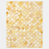 Couverture Polaire Aquarelle Wonky Gold Parties scintillant métal sir (Devant)