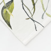 Couverture Polaire Aquarelles monogramme de Noël (Coin)