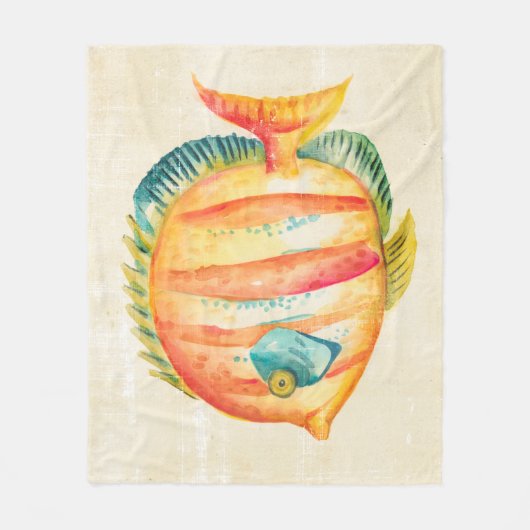 Couverture Polaire Aquarium coloré Poisson (Devant)