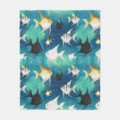 Couverture Polaire Aquarium Motif (Devant)