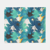 Couverture Polaire Aquarium Motif (Devant (Horizontal))