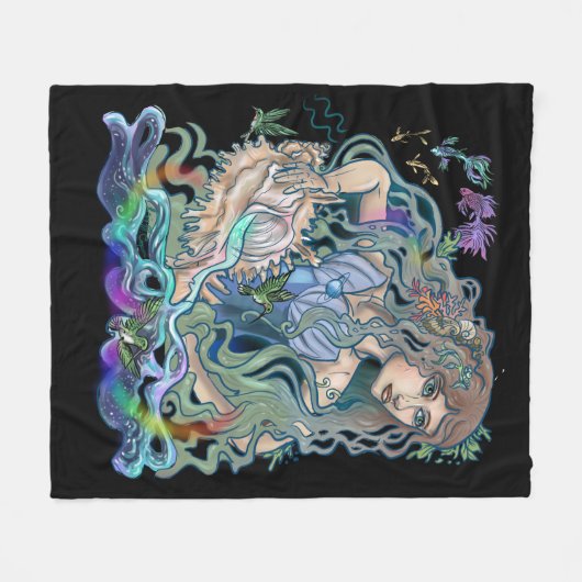 Couverture Polaire Aquarius Zodiac (Devant (Horizontal))