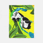 Couverture Polaire Ara jaune et bleu (Devant)