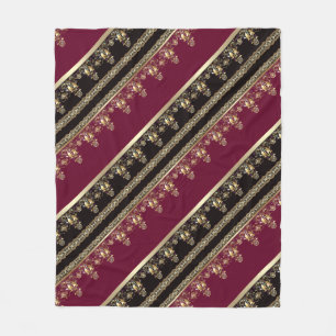 Couverture Polaire Arabe antique décorative est ornementale baroque