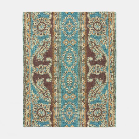 Couverture Polaire Arabesque Fabric Paisley Oriental Design (Devant)