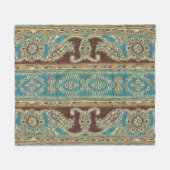 Couverture Polaire Arabesque Fabric Paisley Oriental Design (Devant (Horizontal))