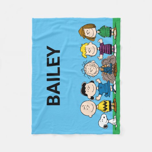 Couverture Polaire Arachides amis dans une rangée (Devant)