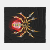 Couverture Polaire Araignée en vapeur noire (Devant (Horizontal))