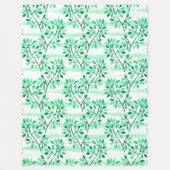 Couverture Polaire Arborescence avec feuilles (Devant)