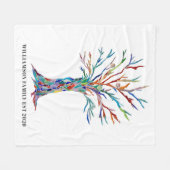 Couverture Polaire Arborescence du nom de famille (Devant (Horizontal))