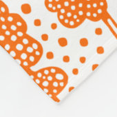 Couverture Polaire Arboretum 230715 - Orange sur blanc (Coin)