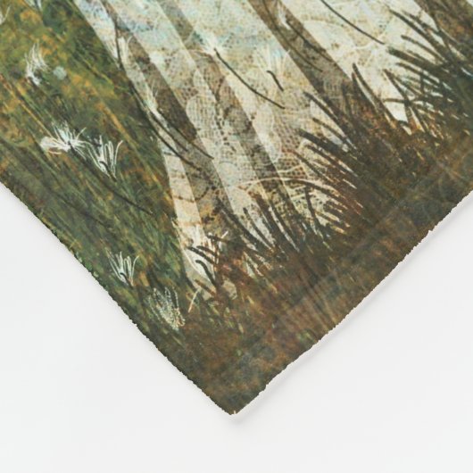 Couverture Polaire Arbre à fleurs (Coin)