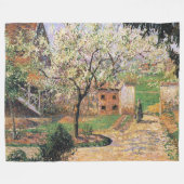 Couverture Polaire Arbre à prune, Eragny Camille Pissarro (Devant (Horizontal))