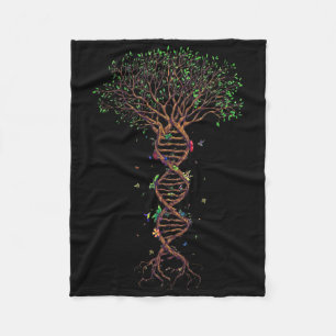 Couverture Polaire Arbre Adn Génétique Funky Jour des terres Plante U