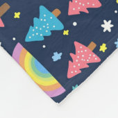 Couverture Polaire Arbre blanc coloré (Coin)