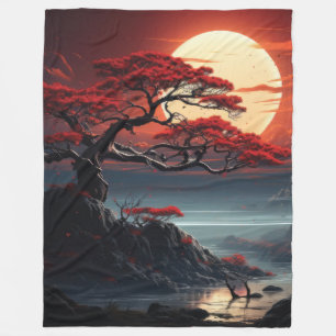 Couverture Polaire Arbre bonsaï