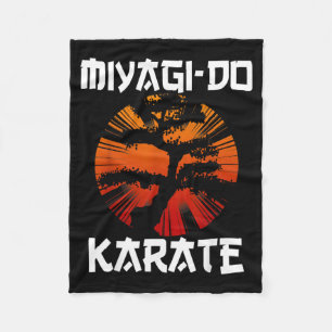 Couverture Polaire Arbre Bonsaï Vie Rétro Vintage Karaté Miyagi-Do