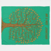 Couverture Polaire Arbre d'Anniversaire (Devant (Horizontal))