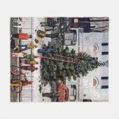 Couverture Polaire Arbre dans le Carré de ville (Devant (Horizontal))