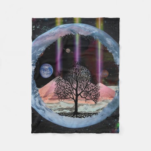 Couverture Polaire Arbre de la science-fiction de la vie (Devant)