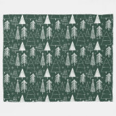 Couverture Polaire Arbre de Noël - Arbre À feuillage persistant - Arb (Devant (Horizontal))