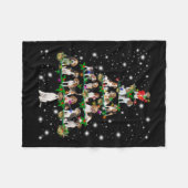 Couverture Polaire Arbre De Noël beagle Couvert De Lampe De Feu (Devant (Horizontal))