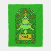 Couverture Polaire Arbre de Noël celtique (Devant)