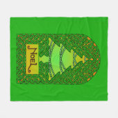 Couverture Polaire Arbre de Noël celtique (Devant (Horizontal))