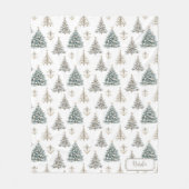 Couverture Polaire Arbre de Noël Côtiers Vacances (Devant)