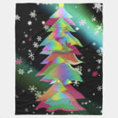 Couverture Polaire Arbre de Noël motif (Devant)