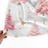 Couverture Polaire Arbre de Noël Rose Girl